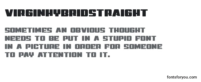 Review of the Virginhybridstraight Font