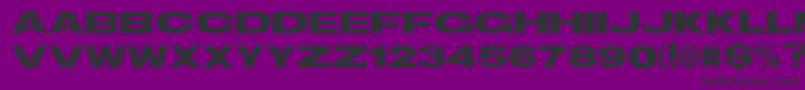 フォントTsBlockBold – 紫の背景に黒い文字
