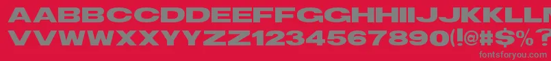 fuente TsBlockBold – Fuentes Grises Sobre Fondo Rojo
