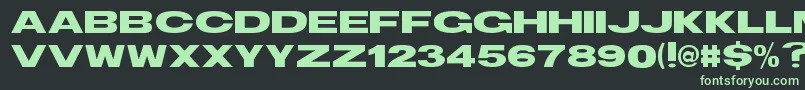 fuente TsBlockBold – Fuentes Verdes Sobre Fondo Negro
