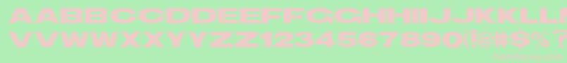TsBlockBold Font – Pink Fonts on Green Background