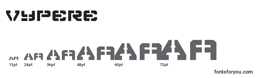 Vypere Font Sizes