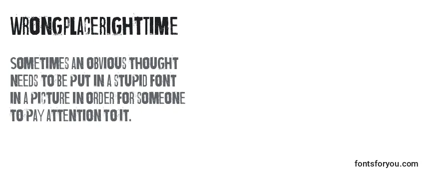 WrongPlaceRightTime Font