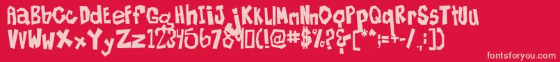 Más sobre la fuente SamIsMyName fuente SamIsMyName – Fuentes Rosadas Sobre Fondo Rojo