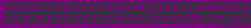 Rewinderttl3DtumbaRegular Font – Black Fonts on Purple Background
