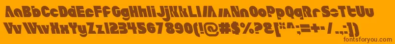 AldoItalicait Font – Brown Fonts on Orange Background