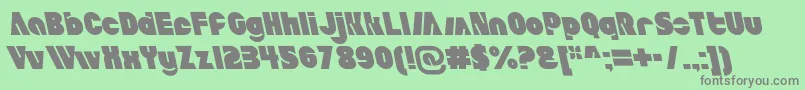 AldoItalicait Font – Gray Fonts on Green Background