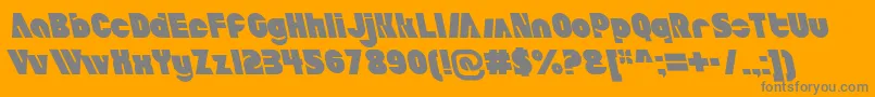 フォントAldoItalicait – オレンジの背景に灰色の文字