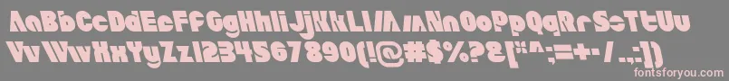 AldoItalicait-Schriftart – Rosa Schriften auf grauem Hintergrund