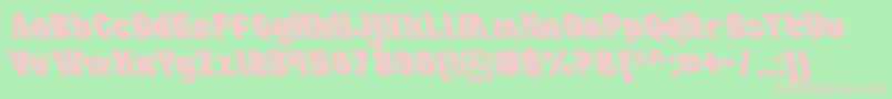 Police AldoItalicait – polices roses sur fond vert
