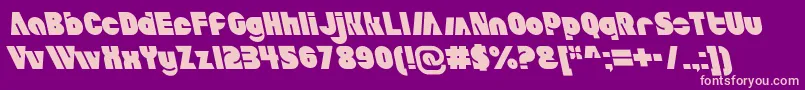 Police AldoItalicait – polices roses sur fond violet