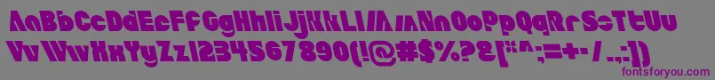 Шрифт AldoItalicait – фиолетовые шрифты на сером фоне