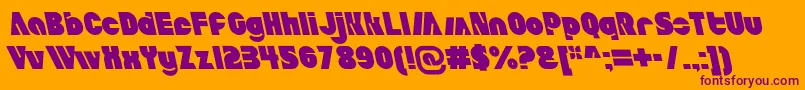 AldoItalicait Font – Purple Fonts on Orange Background