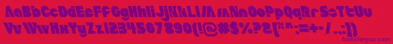 AldoItalicait Font – Purple Fonts on Red Background