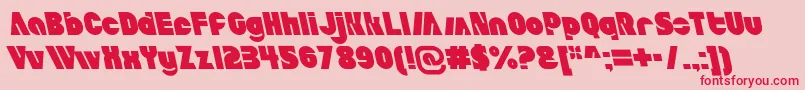 Шрифт AldoItalicait – красные шрифты на розовом фоне