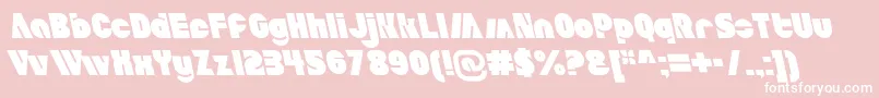 AldoItalicait Font – White Fonts on Pink Background