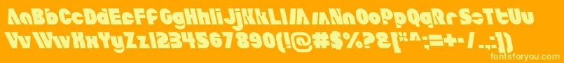 fuente AldoItalicait – Fuentes Amarillas Sobre Fondo Naranja