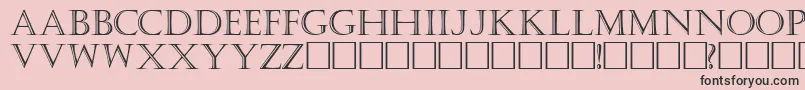 KastellarRegular Font – Black Fonts on Pink Background
