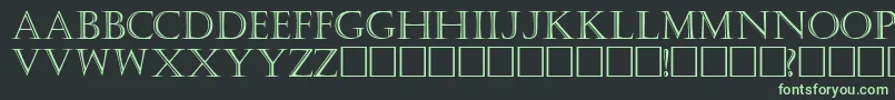 Шрифт KastellarRegular – зелёные шрифты на чёрном фоне