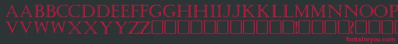 Więcej informacji o czcionce KastellarRegular Czcionka KastellarRegular – czerwone czcionki na czarnym tle