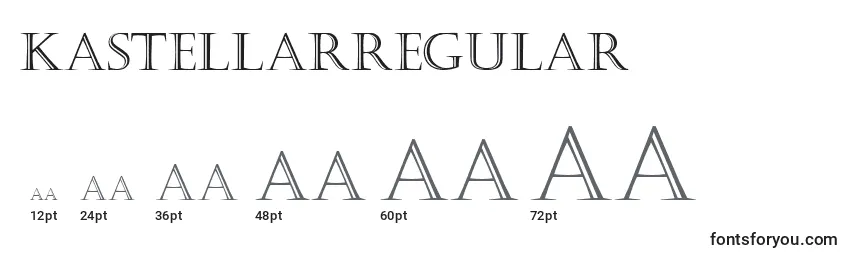 Размеры шрифта KastellarRegular