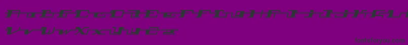 Technostroked Font – Black Fonts on Purple Background