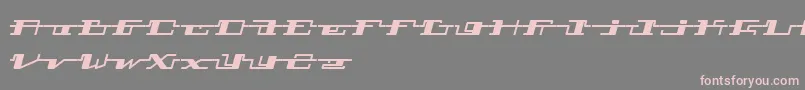 Technostroked Font – Pink Fonts on Gray Background