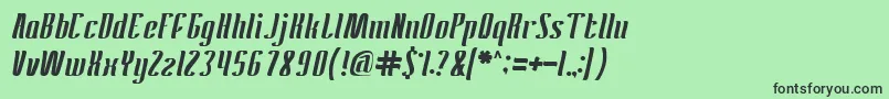 AntelopeRun Font – Black Fonts on Green Background