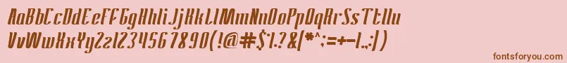 AntelopeRun Font – Brown Fonts on Pink Background