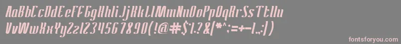 AntelopeRun Font – Pink Fonts on Gray Background