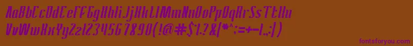 AntelopeRun Font – Purple Fonts on Brown Background