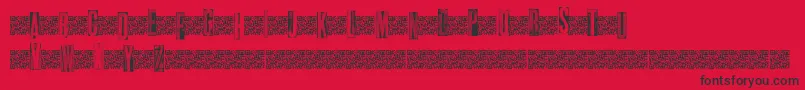 Metalblocktango Font – Black Fonts on Red Background