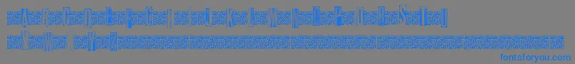 Metalblocktango Font – Blue Fonts on Gray Background