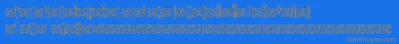 fuente Metalblocktango – Fuentes Grises Sobre Fondo Azul
