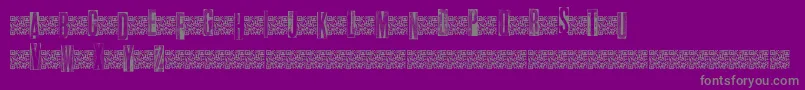 Metalblocktango Font – Gray Fonts on Purple Background