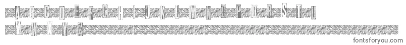 Metalblocktango-Schriftart – Graue Schriften