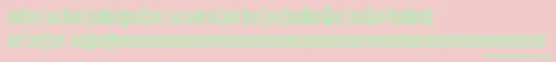 Metalblocktango Font – Green Fonts on Pink Background