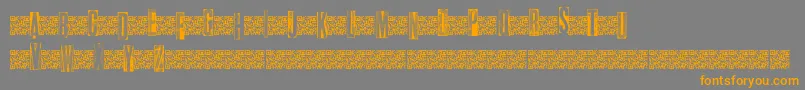 Metalblocktango Font – Orange Fonts on Gray Background