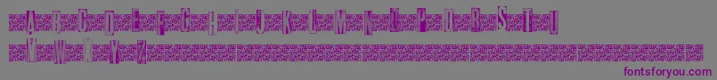 Metalblocktango Font – Purple Fonts on Gray Background