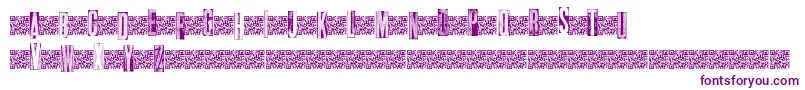 Metalblocktango Font – Purple Fonts on White Background
