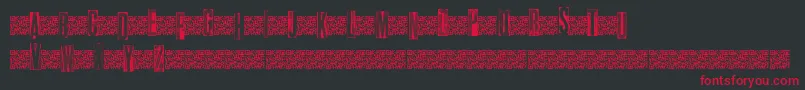 Metalblocktango Font – Red Fonts on Black Background