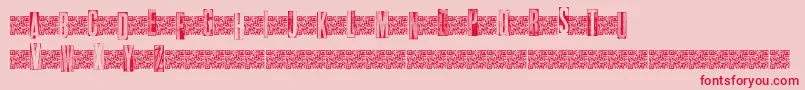 Metalblocktango Font – Red Fonts on Pink Background