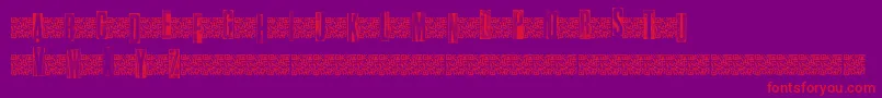 Metalblocktango Font – Red Fonts on Purple Background