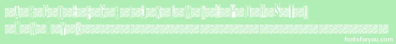 Metalblocktango Font – White Fonts on Green Background