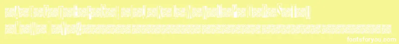 Metalblocktango Font – White Fonts on Yellow Background