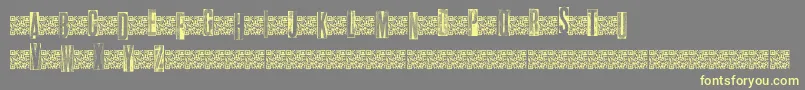 Metalblocktango Font – Yellow Fonts on Gray Background