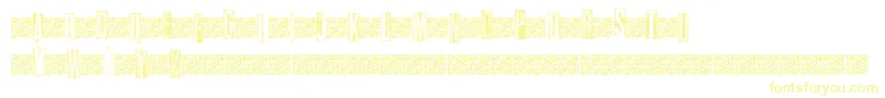 Metalblocktango Font – Yellow Fonts on White Background