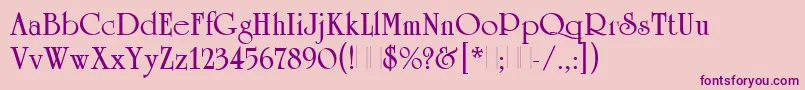 UniversityRomanBoldPlain Font – Purple Fonts on Pink Background