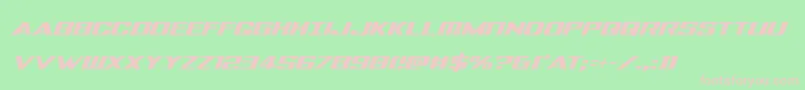 Tigersharkcondital Font – Pink Fonts on Green Background