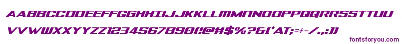 Tigersharkcondital Font – Purple Fonts on White Background